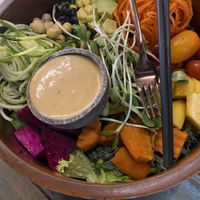 Falafel zuchinni noodle salad  at Mango in Bangkok
