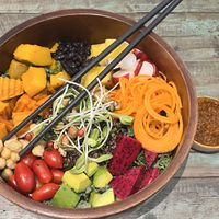 Buddha bowl  at Mango in Bangkok