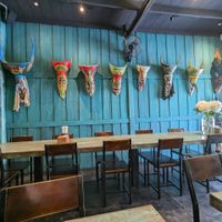 artwork on the walls at Mango in Bangkok