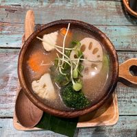 Tom Yum soup  at Mango in Bangkok