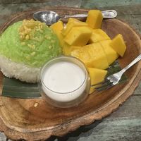 Sticky rice pudding was mind blowing   at Mango in Bangkok