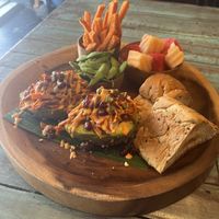 Pulled porked boates breakfast set  at Mango in Bangkok