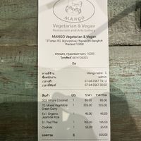 little pricey  at Mango in Bangkok