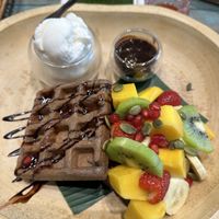 Waffles  at Mango in Bangkok