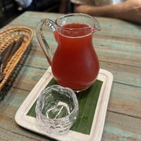 Raspberry kombuchaa  at Mango in Bangkok