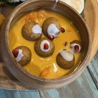 Falafel curry detail    at Mango in Bangkok