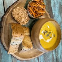 Pumpkin soup   at Mango in Bangkok