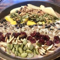 Chocolat smoothy bowl at Mango in Bangkok