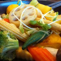 Revisited pad thai with mango sauce at Mango in Bangkok