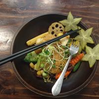 Pad thai mango style at Mango in Bangkok