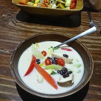 Tom kah soup at Mango in Bangkok