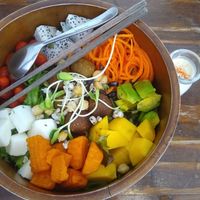 Falafel bowl at Mango in Bangkok