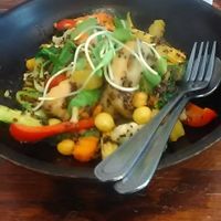 Vegan quinoa stir fry!  at Mango in Bangkok