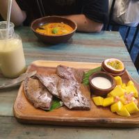 Pancakes with Mango :) at Mango in Bangkok