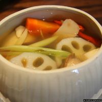 Tom Yam soup  at Mango in Bangkok