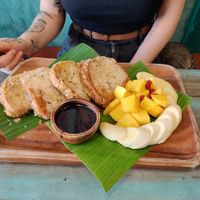 Vegan french toast at Mango in Bangkok