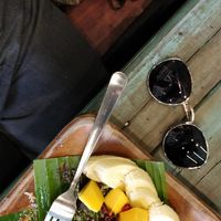 Cat cuddles at Mango in Bangkok