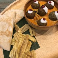 Red Curry Falafel (vegan) at Mango in Bangkok