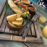 Bahn Mi with wedges at Mango in Bangkok