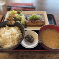 Tofu Steak Menu mit Miso Suppe   at So Restaurant in London