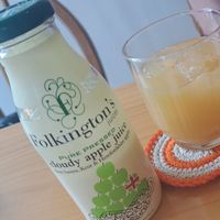 Apple juice at N. atelier in Glasgow