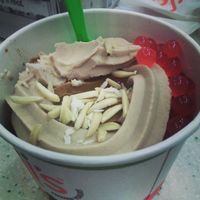 Maple almond milk froyo.  at Goji's in Halifax