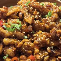 Sweet and sour mushroomm  at Men & Beasts in Los Angeles