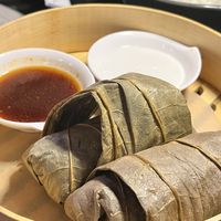 Jackfruit rice rolls  at Men & Beasts in Los Angeles