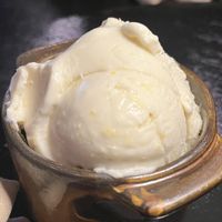 Miso corn ice creamm  at Men & Beasts in Los Angeles