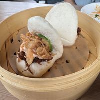 King Oyster Mushroom Baos  at Men & Beasts in Los Angeles