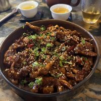 Sweet & Sour mushroom was awesomee  at Men & Beasts in Los Angeles