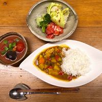 Japanese curry with tomato soup  at Minpaku Mikuniya - 民泊みくにや in Mie
