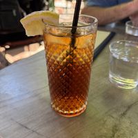 Iced tea (refills are NOT free 😡)  at Bacari in Los Angeles