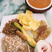 Bandeja paisa  at Maruben Vegetariano in Bogota