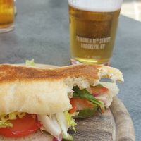 Vegan panino. Cheese removed but price still the same. at Bar Principe Piazza Sant Alessandro in Lombardia