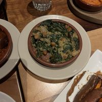 chickpeas and spinachh  at Barcelona Wine Bar in Pittsburgh