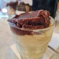 Chocolate and pistachio granita at Dolci Sapori Di Sicilia in Giussano