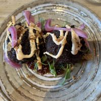 Cauliflower bhajis  at The Ginger Pig Kitchen in Weston-super-mare