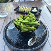 Edamame und vegane Gyoza   at Hong Mi Asia Cuisine in Iffezheim