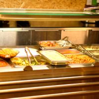 just one side of the large food offer at Jagannath - Kuznetsky Most in Moscow