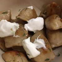 Vegan pelmeni 💜 at Jagannath - Kuznetsky Most in Moscow
