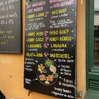 Menu  at L'eau Chaude - Het Warm Water in Brussels