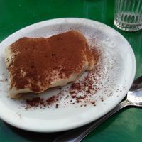 vegan speculoos tiramisu at L'eau Chaude - Het Warm Water in Brussels