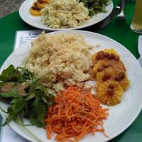 vegan fennel risotto at L'eau Chaude - Het Warm Water in Brussels