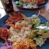 Unbalanced dish of the day, no protein source at L'eau Chaude - Het Warm Water in Brussels