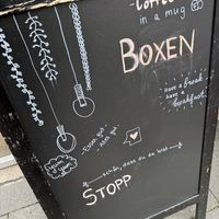 sign  at Café Boxenstopp in Cologne