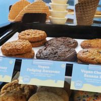 Vegan cookies at CREAM in Palo Alto