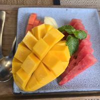 Mixed Fruit Plate at Green Tiger House in Chiang Mai