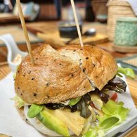 Whole wheat bagells  at Green Tiger House in Chiang Mai
