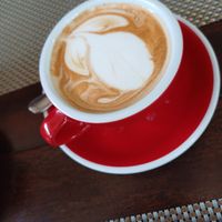 Lovely soy latte at Green Tiger House in Chiang Mai